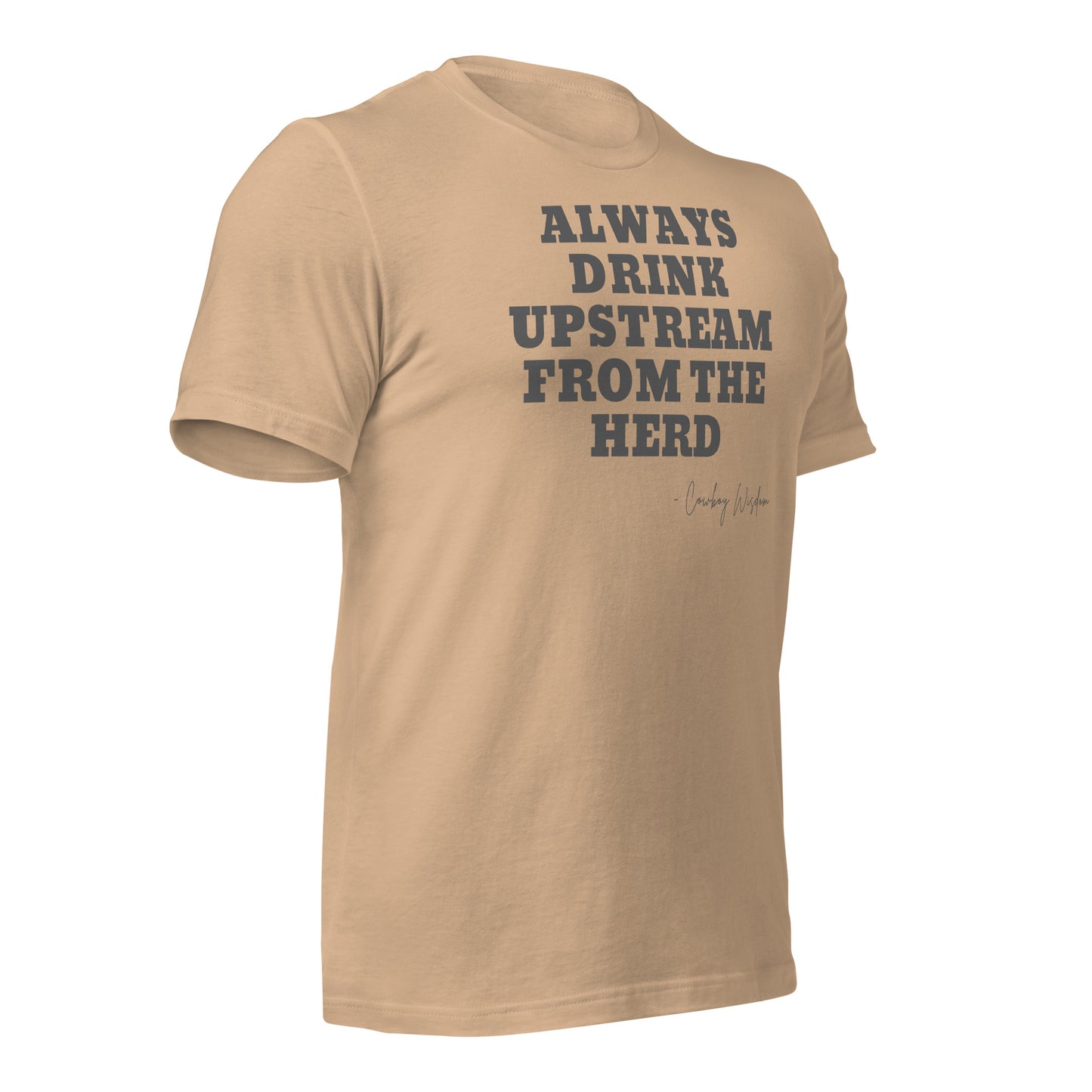 ALWAYS DRINK UPSTREAM T-SHIRT